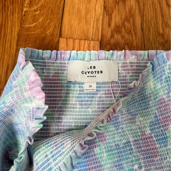 Les Coyotes de Paris smocked petal skirt - Picture 2 of 4